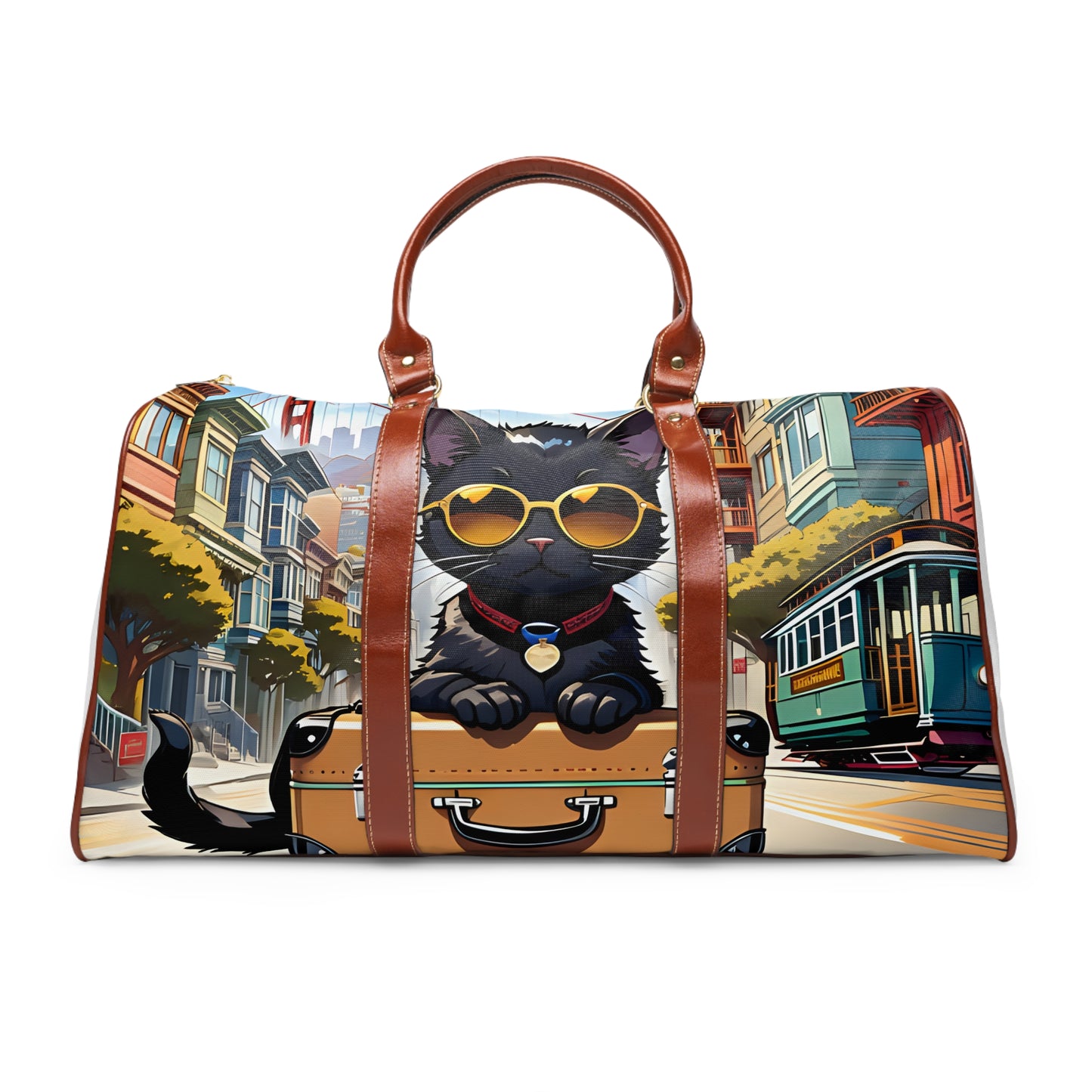 Black Cat's World Tour - San Francisco Edition - Waterproof Travel Bag