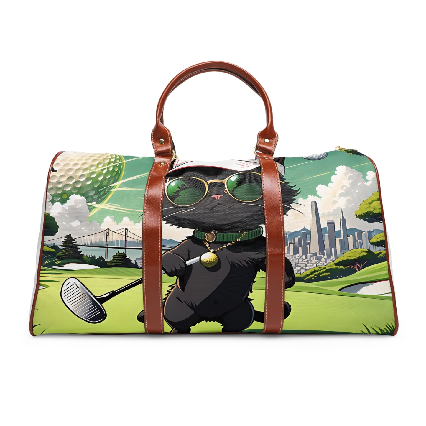 Black Cat's Golf Tour - San Francisco Edition -  Waterproof Travel Bag