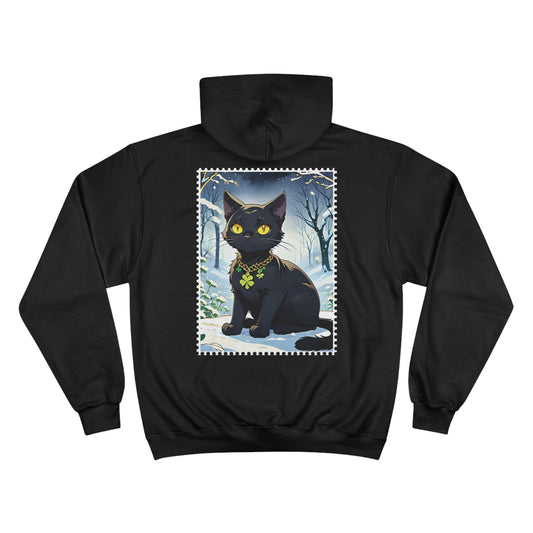 Black Cat’s Four Seasons - Winter - Champion Hoodie