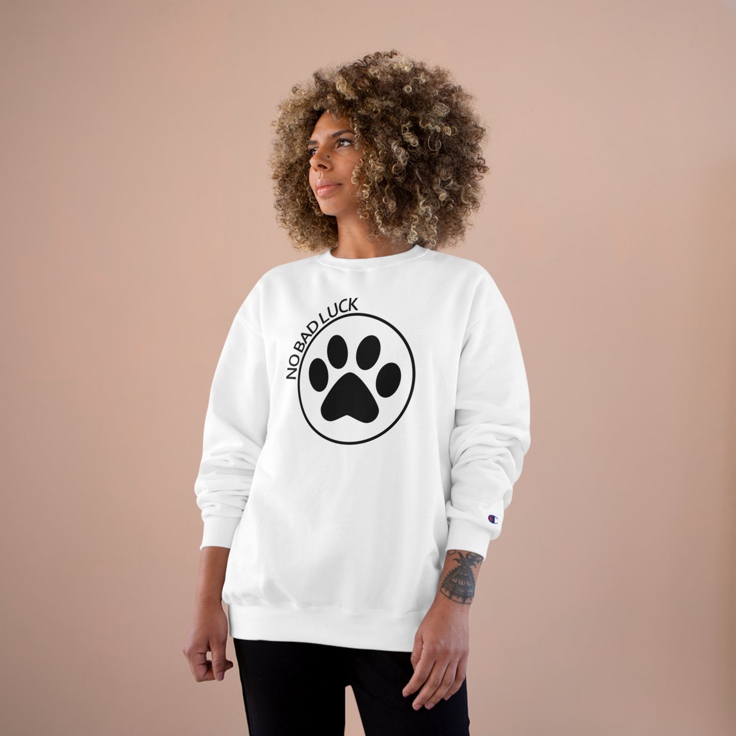 NoBadLuck Paw - Champion Sweatshirt