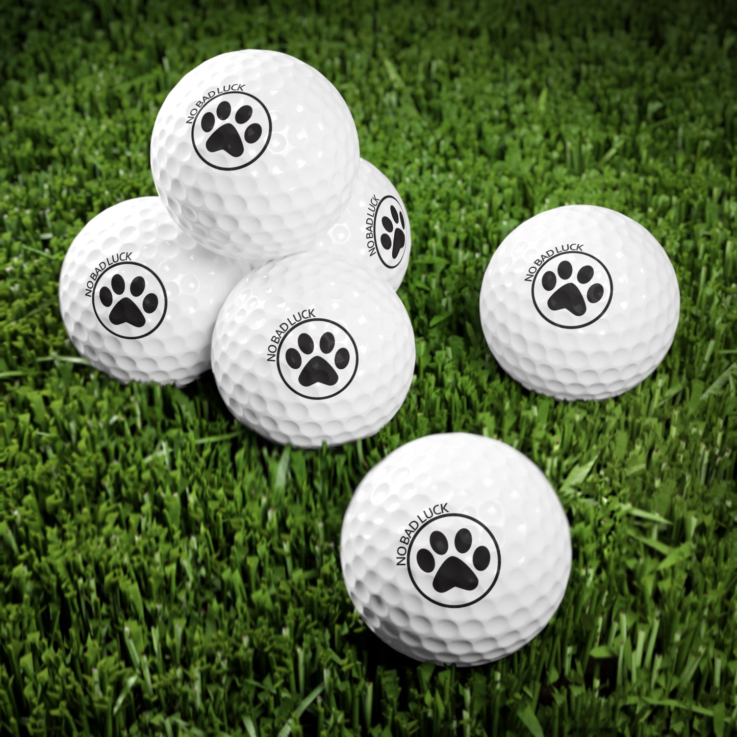 NoBadLuck Paw - Golf Balls (6pcs)