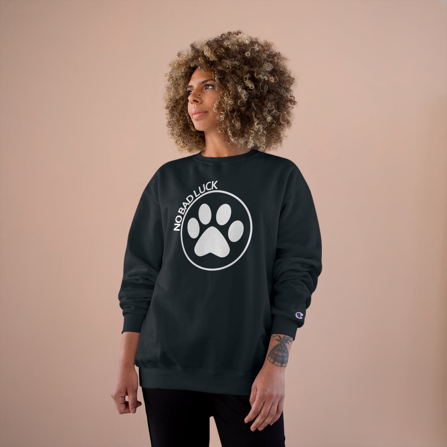 NoBadLuck Paw - Champion Sweatshirt