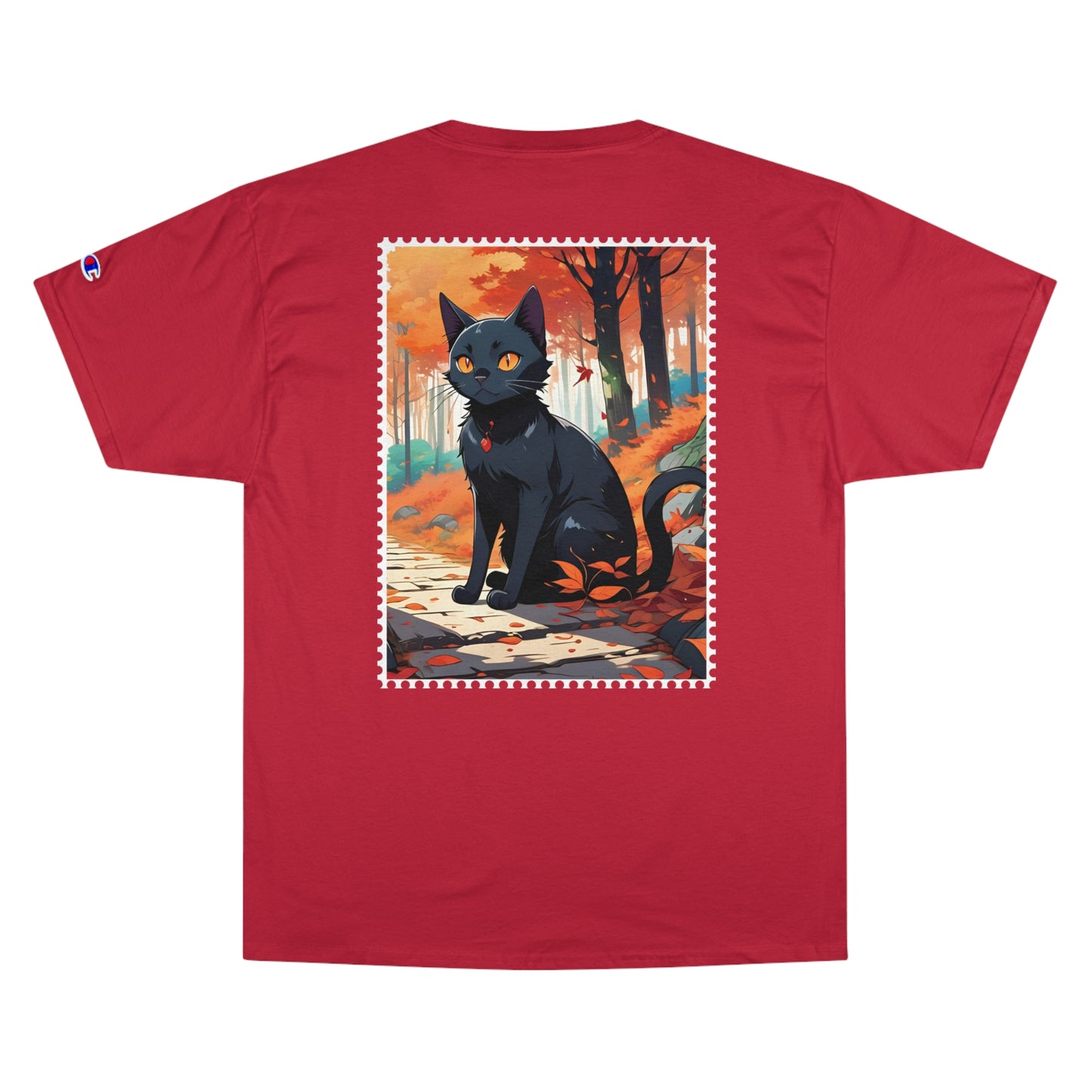 Black Cat’s Four Seasons - Autumn - Champion T-Shirt