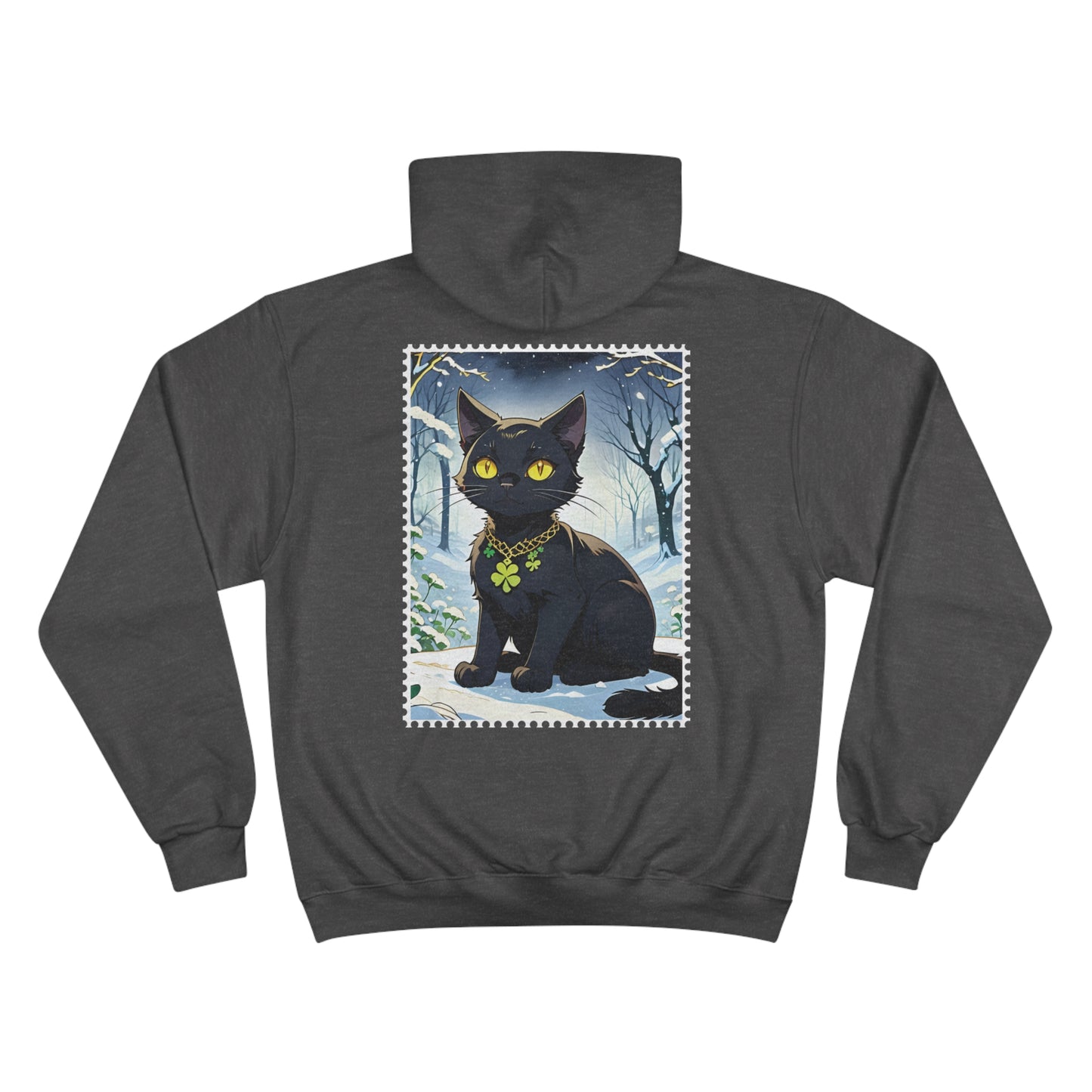 Black Cat’s Four Seasons - Winter - Champion Hoodie