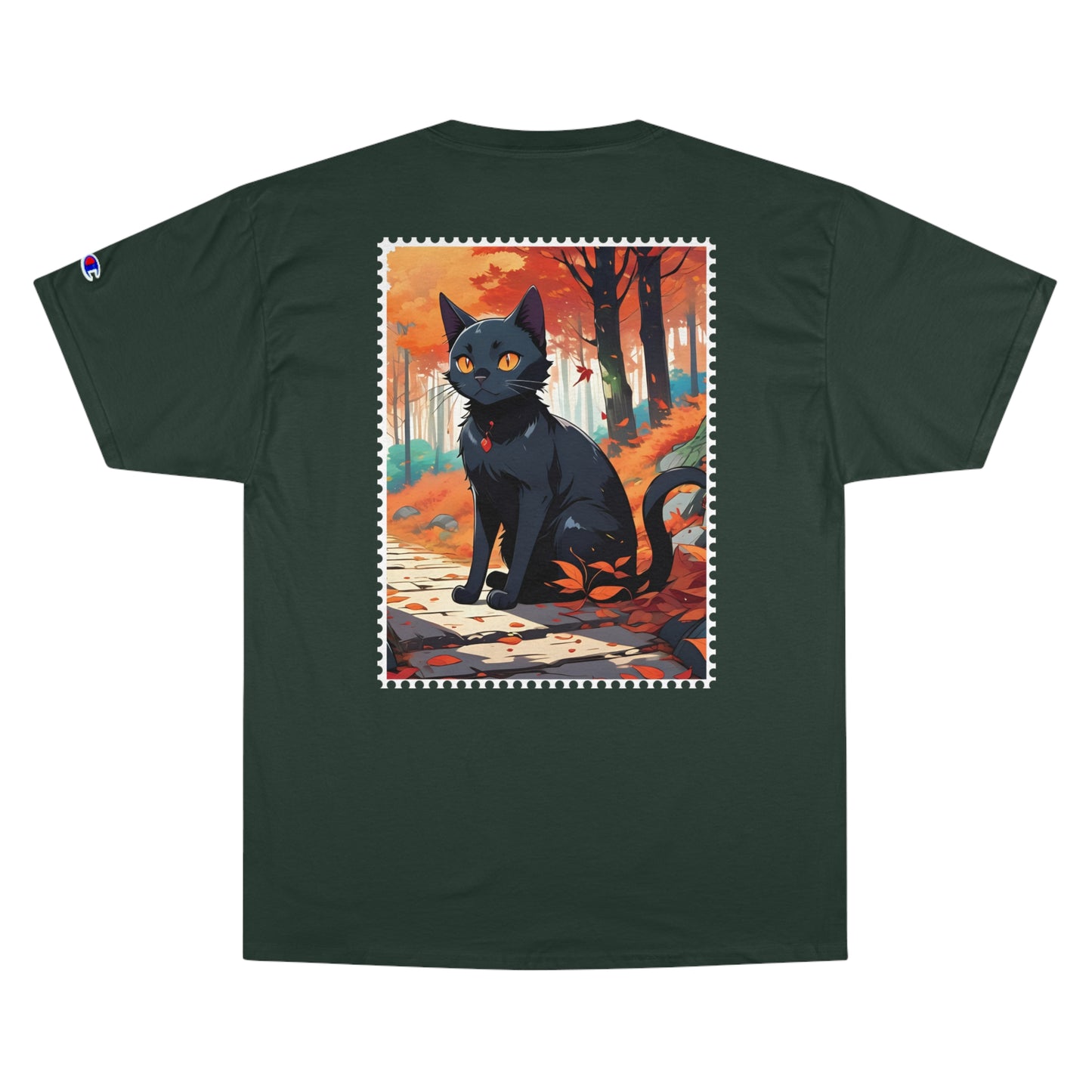 Black Cat’s Four Seasons - Autumn - Champion T-Shirt