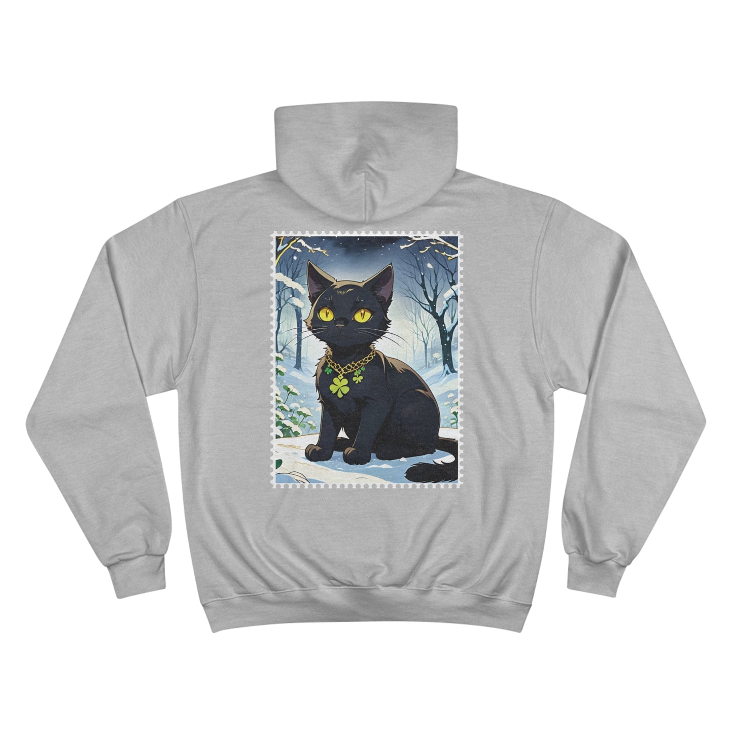 Black Cat’s Four Seasons - Winter - Champion Hoodie