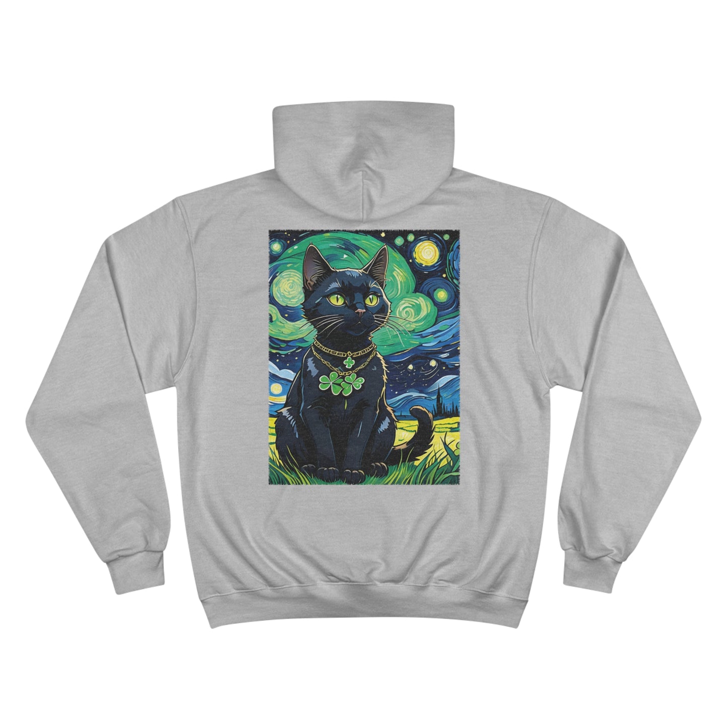 Lucky Black Cat - Champion Hoodie