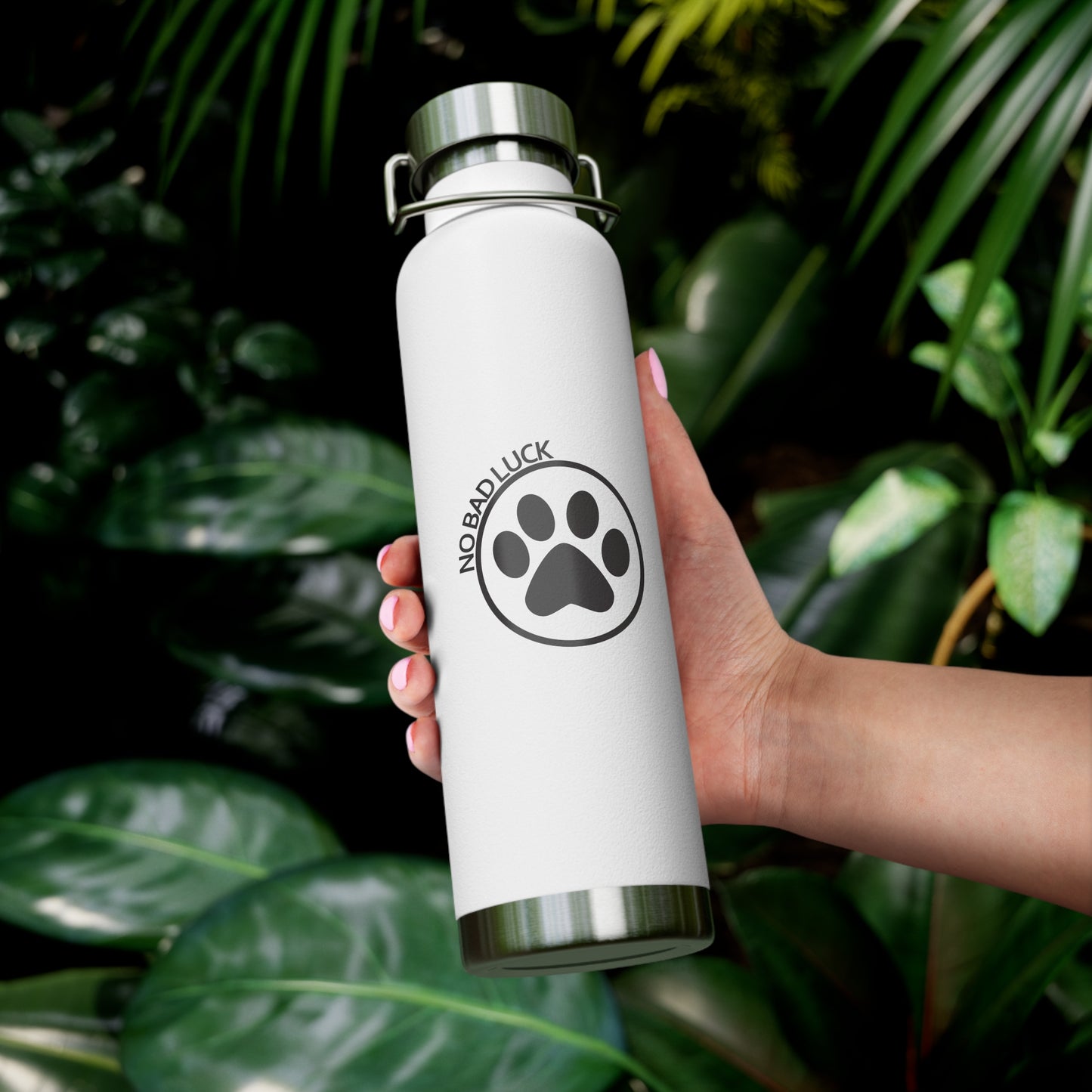 NoBadLuck Paw - Copper Vacuum Insulated Water Bottle 22oz