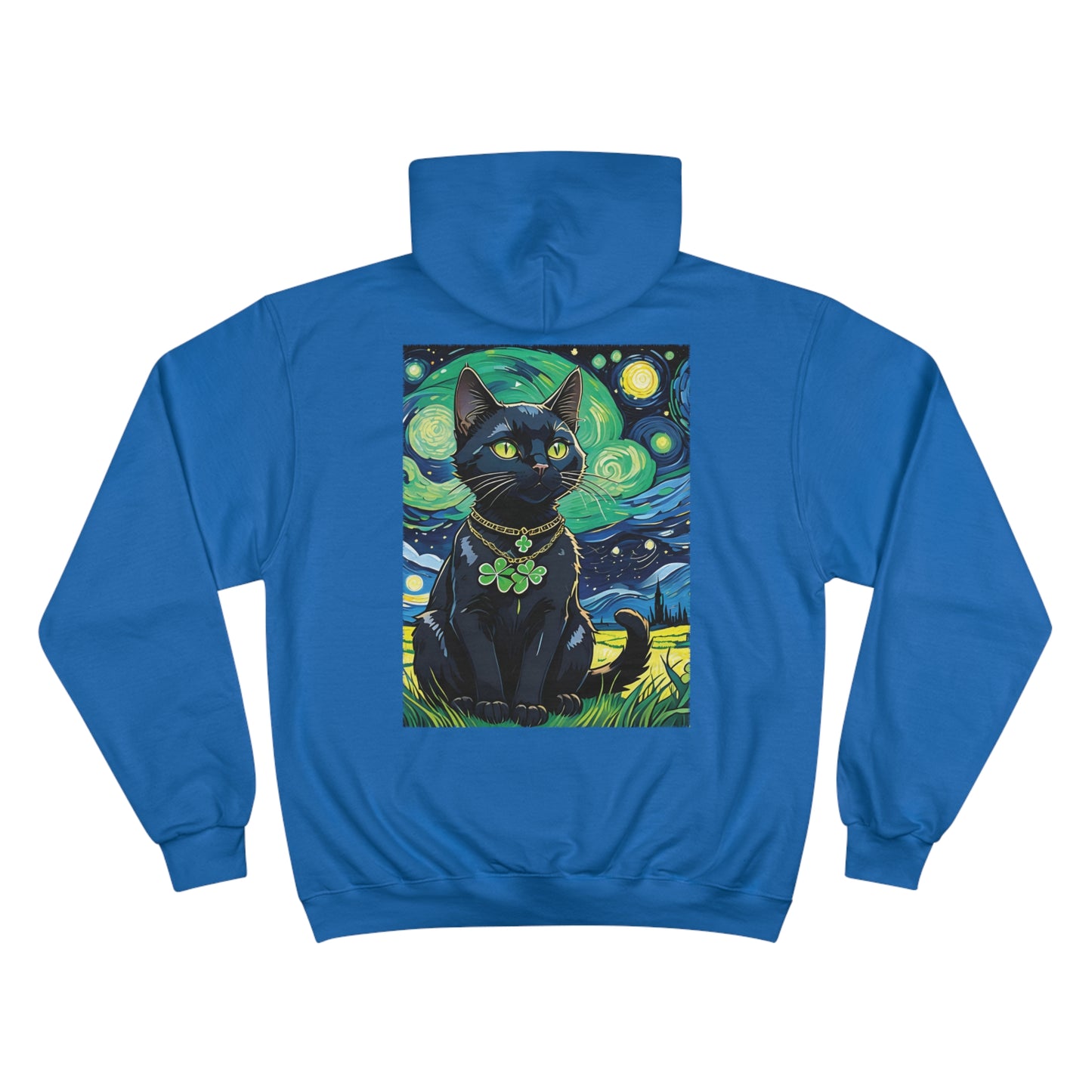 Lucky Black Cat - Champion Hoodie