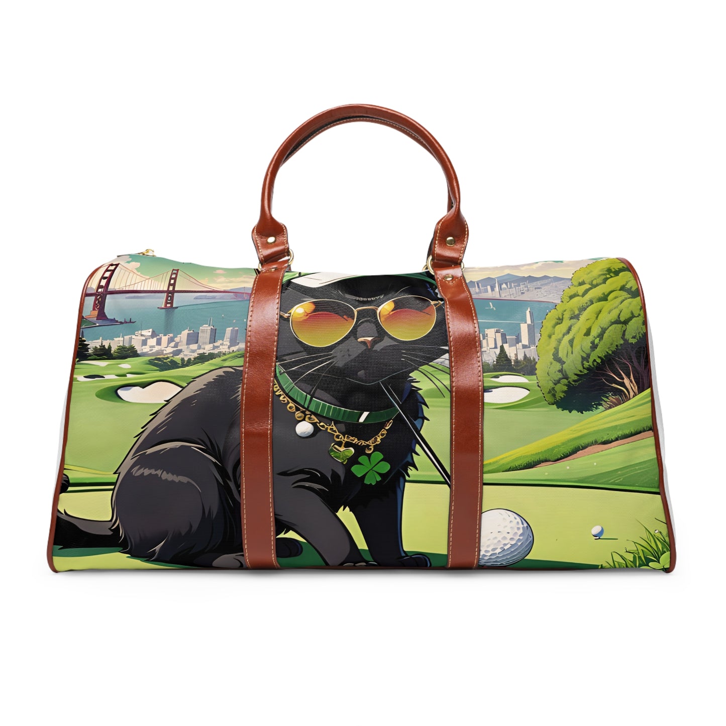 Black Cat's Golf Tour - San Francisco Edition -  Waterproof Travel Bag